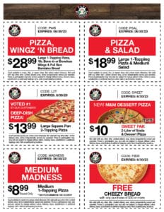 Coupons - Papa Romano's