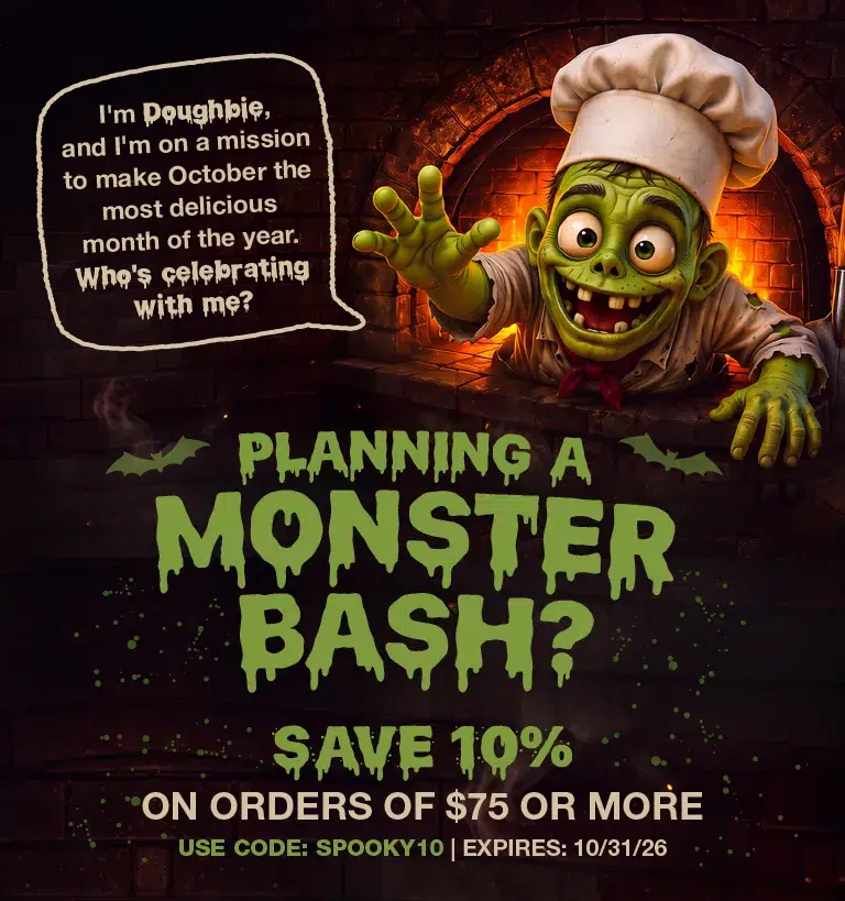 Planning a monster bash? Save 10% on catering orders of $75 or more with code SPOOKY10, expires 10/31/26